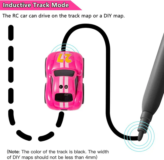 2.4GHz Electric Mini Follow Car – Remote & Induction Control Toy