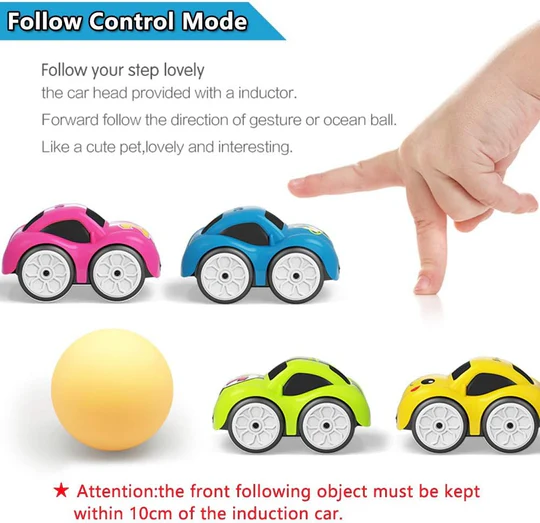 2.4GHz Electric Mini Follow Car – Remote & Induction Control Toy