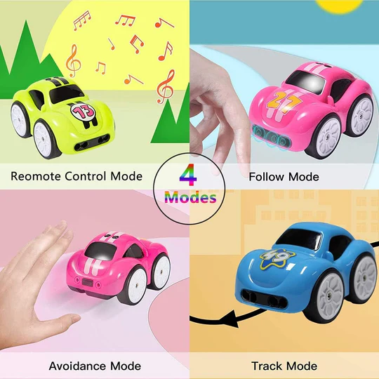 2.4GHz Electric Mini Follow Car – Remote & Induction Control Toy